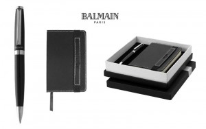 set-regalo-penna-notebook-balmain