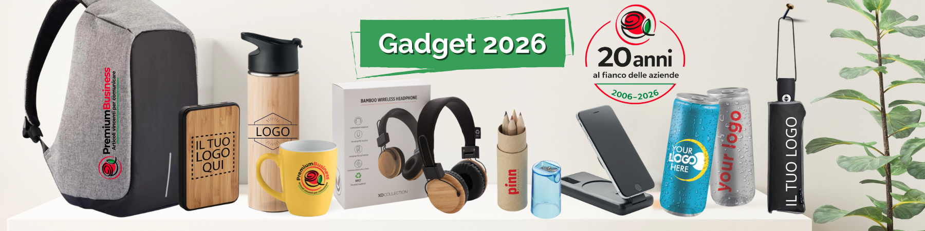 Gadget Personalizzati 2026 Catalogo online: zaini, borracce, tazze, ombrelli e gadget tecnologici per promuovere il tuo business