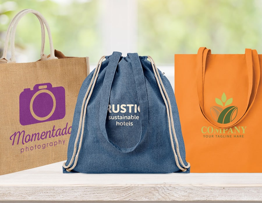 Customized Shoppers in Paper, Cotton, or Recycled Materials