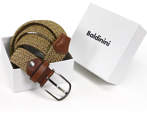 Cintura elastica Baldinini Made in Italy confezionata in scatola regalo. Personalizzabile