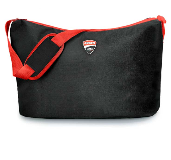 Borsa termica Ducati Corse in poliestere 600 D con cerniera e tracolla regolabile Personalizzabile