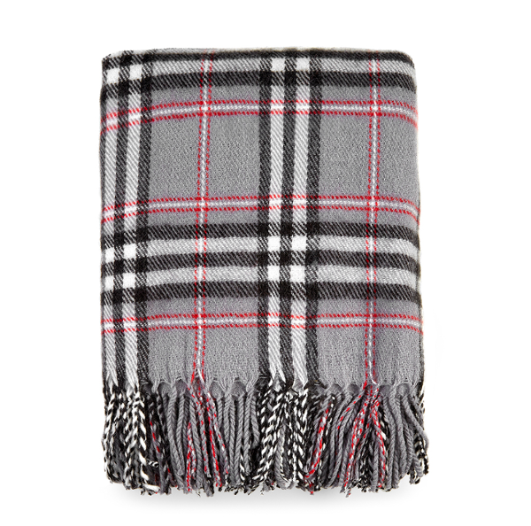 Morbidissima coperta plaid tema "Tartan" Confezione in scatola regalo