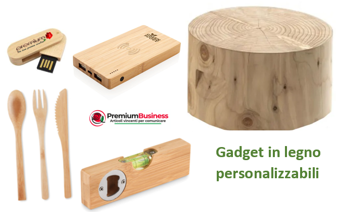 Articoli e gadget in legno