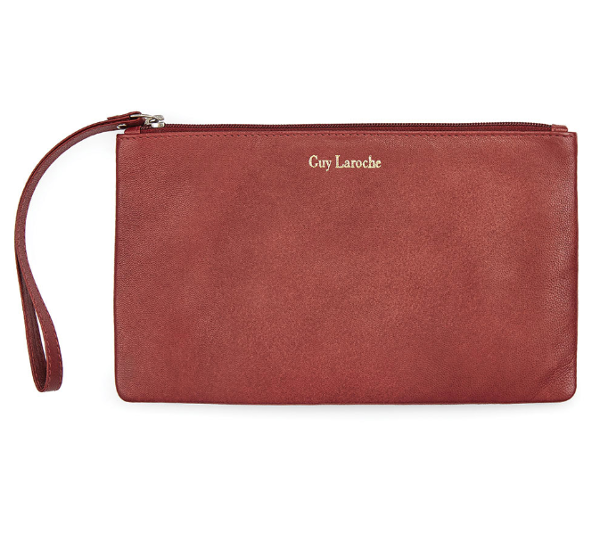 Beauty case Guy Laroche rosso con comodo laccetto da polso!