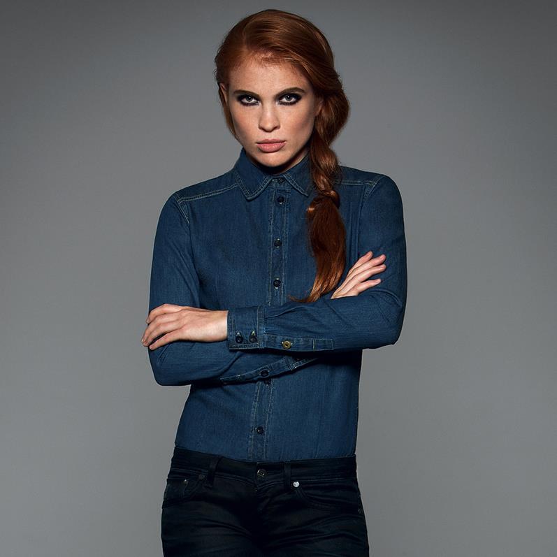 Camicia uomo/donna Denim blue