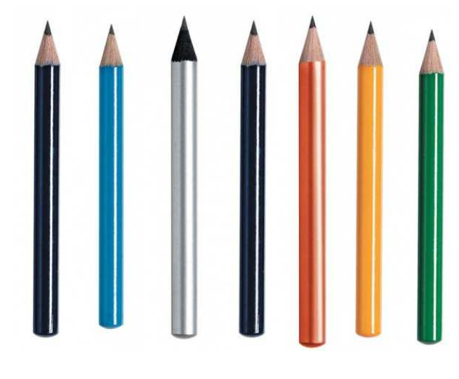 Mini pencils Black Wood