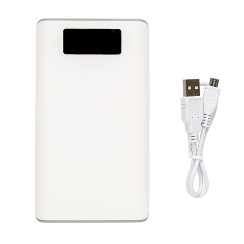 Powerbank da 10000 mAh con Display 2 porta USB e cavo micro USB Personalizzabile con le nostre tecniche di stampa