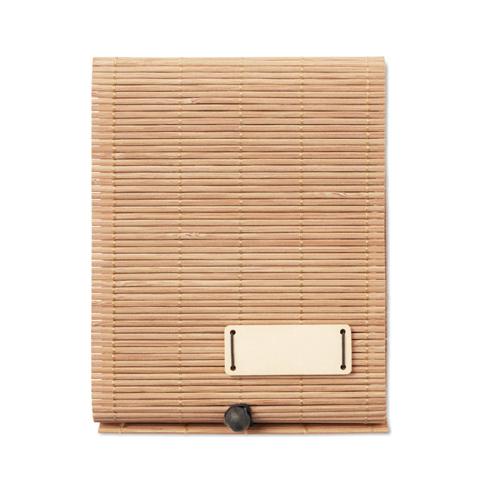 Nuovo blocco notes A6 in bambù, con penna e scatola  singola
