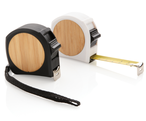 Flessometro in bambù, alta qualità da 5m/19mm personalizzabile con incisione laser C02