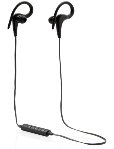 Auricolari wireless sport con custodia in EVA , colore nero: autonomia 3 ore!