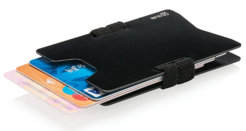 Porta carte RFID, colori assortiti, personalizzabili: fino a 8 carte!