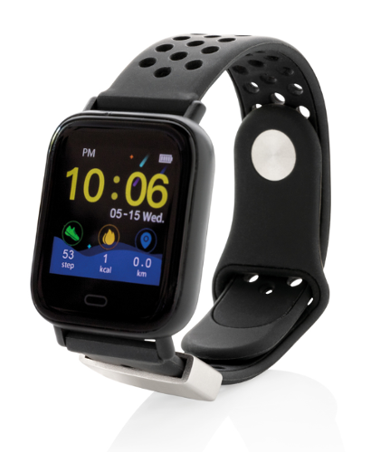 Fit watch touchescreen con batteria 180 mAh, in silicone con tantissime funzioni incluse! Gadget personalizzabile