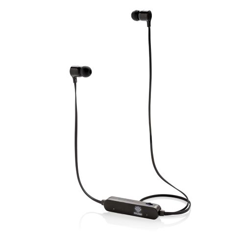 Auricolari wireless con logo retroilluminato personalizzabile BT 4.1