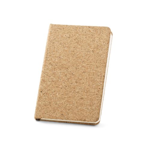 Block notes A5 in sughero con nastro separatore personalizzabile