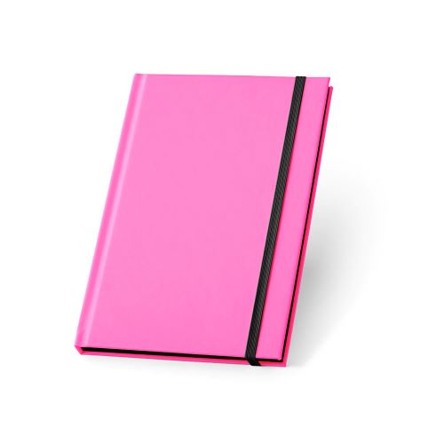 Block notes A5 con copertina rigida in PU fluorescente personalizzabile