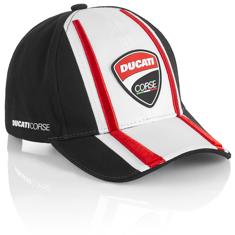 Cappello Ducati Corse regolabile con visiera 100% COTONE