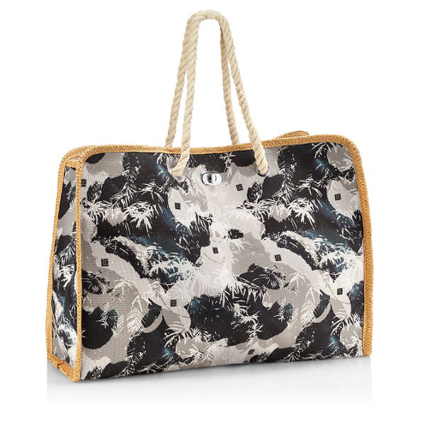 Borsa mare “Tropical Leaves” Guy Laroche Interno Organizzata con Doppi manici in corda