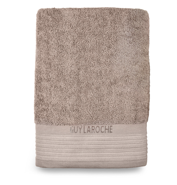 Telo bagno in spugna di cotone Guy Laroche Confezionato in polybag. Colore: Beige, Blu.