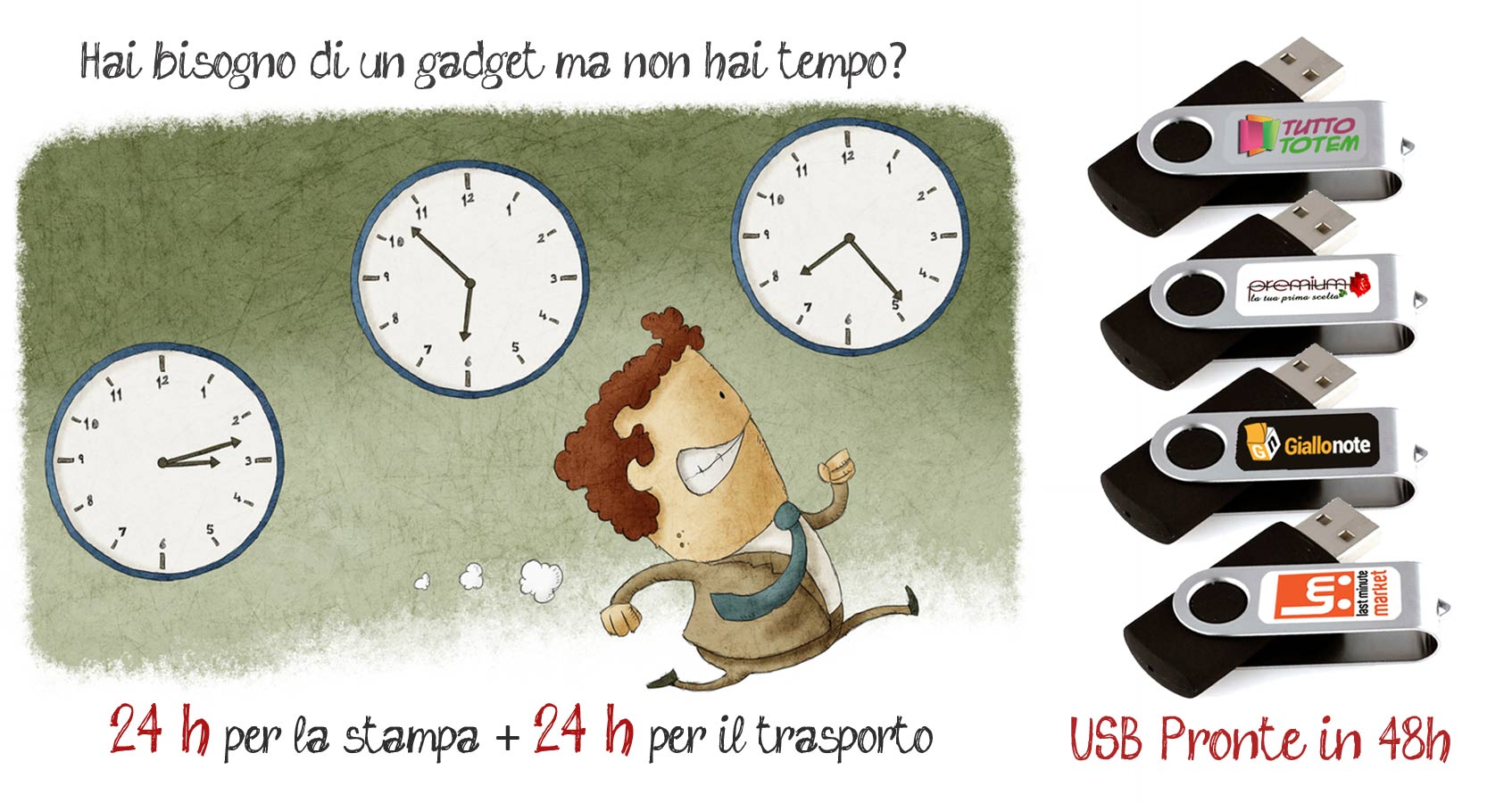 usb pronte in 48 ore