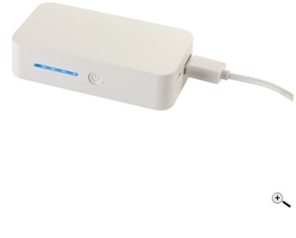 Power bank compatta e sicura, con  LED blu di ricarica da 4000 mAh